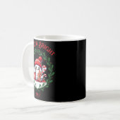 Merry And Bright Modern Christmas T Shirt  Kaffeetasse (Vorderseite Links)