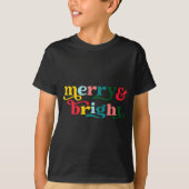 Merry And Bright Modern Christmas Womens  T-Shirt (Vorderseite)
