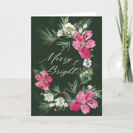 Merry and Bright Modern Scripted Design Karte