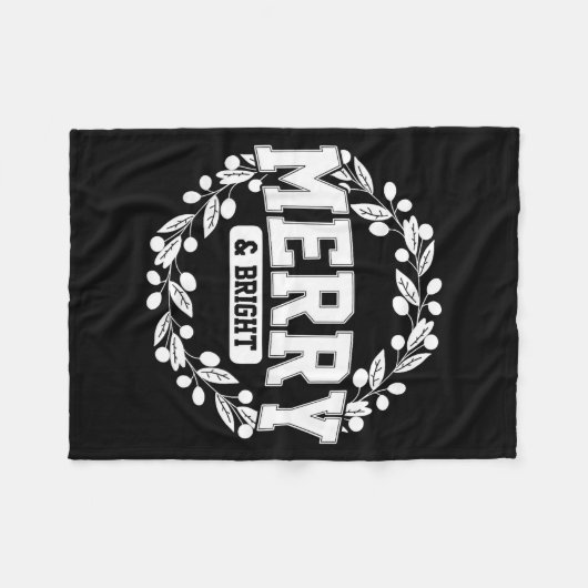 Merry And Bright Moody And Uptight Christmas Coupl Fleecedecke (Vorderseite (Horizontal))