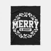 Merry And Bright Moody And Uptight Christmas Coupl Fleecedecke (Vorderseite)