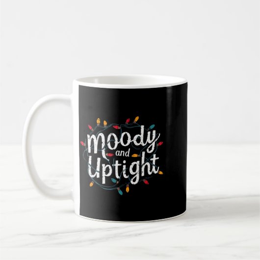 Merry And Bright Moody And Uptight Christmas Coupl Kaffeetasse (Links)