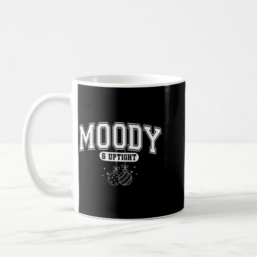 Merry And Bright Moody And Uptight Christmas Coupl Kaffeetasse (Links)