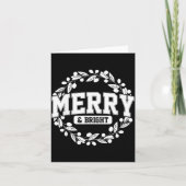 Merry And Bright Moody And Uptight Christmas Coupl Karte (Vorderseite)