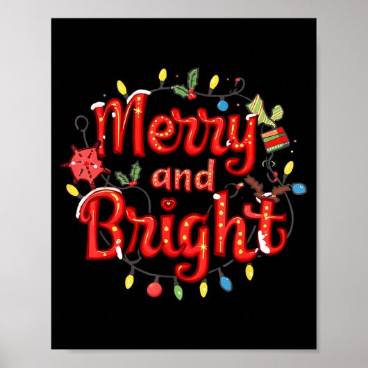 Merry And Bright Moody And Uptight Christmas Coupl Poster (Vorne)