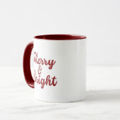 Merry and Bright Mug Tasse (Vorderseite Links)