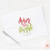 Merry and Bright Multi-Color Holiday Sticker (Umschlag)