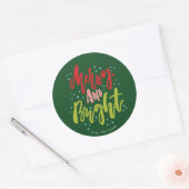 Merry and Bright Multi-Color Holiday Sticker (Umschlag)