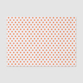 Merry and Bright Orange Polka Dots on White Seidenpapier (Vorderseite)