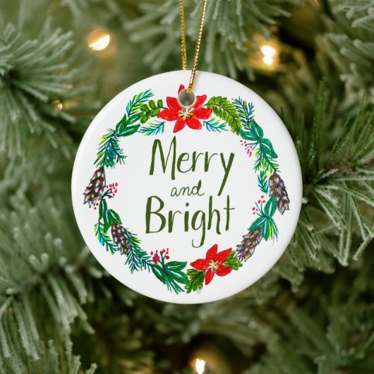 Merry and Bright Ornament (Baum)