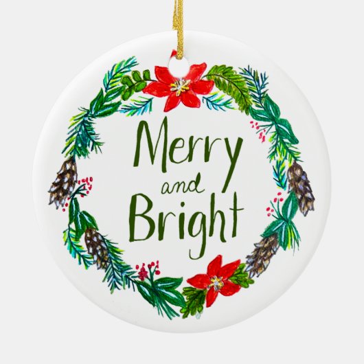 Merry and Bright Ornament (Hinten)
