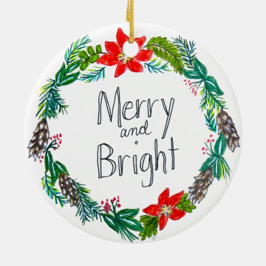 Merry and Bright Ornament (Hinten)