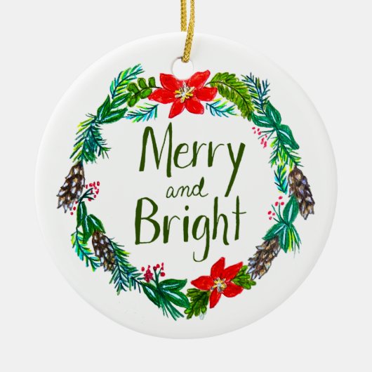 Merry and Bright Ornament (Vorne)