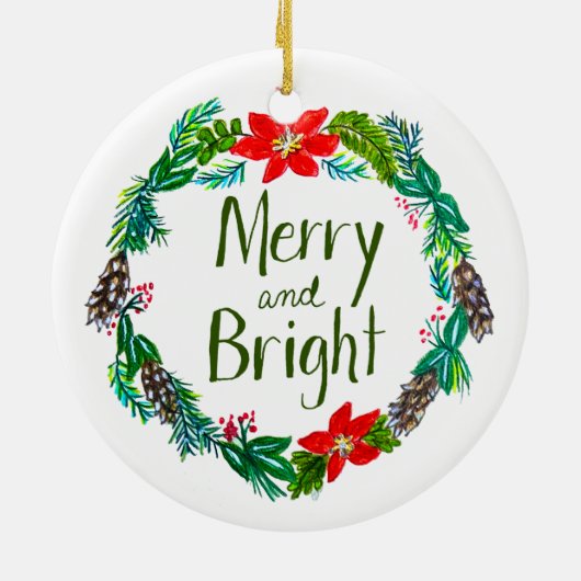 Merry and Bright Ornament (Hinten)