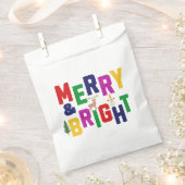 Merry and Bright Pine Tree Rentier Snowman Geschenktütchen (Ausgeschnitten)