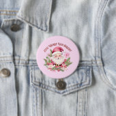 Merry and Bright - Pink Santa Button (Beispiel)