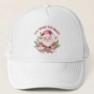 Merry and Bright - Pink Santa Truckerkappe