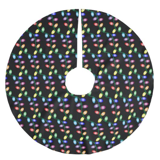 Merry and Bright Polyester Weihnachtsbaumdecke (Vorderseite)