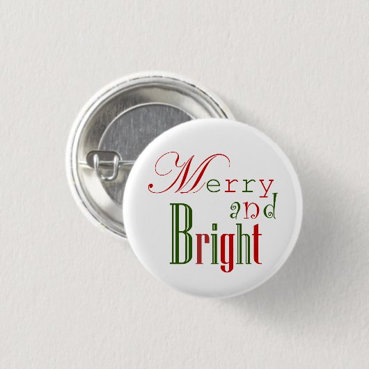 Merry and Bright, Red 'n Green Button (Vorne & Hinten)