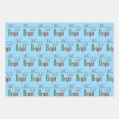 Merry and Bright, Red 'n Green Geschenkpapier Set (Vorderseite 3)