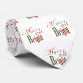 Merry and Bright, Red 'n Green Krawatte (Gerollt)