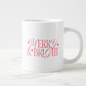 Merry and Bright Red Star Jumbo-Tasse (Rechts)