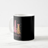 Merry And Bright Santa Christmas Tree Lights Pajam Kaffeetasse (Vorderseite Links)