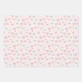 Merry and bright, Santa's hat and candy cane Geschenkpapier Set (Vorderseite)