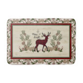 Merry and Bright Script Dei Christmas Pine Cones Badematte (Vorderseite)