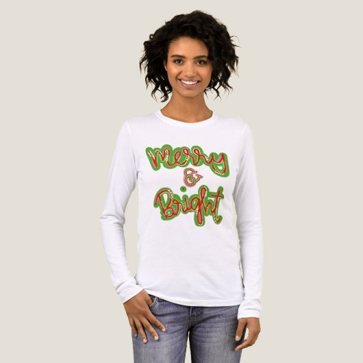 Merry and Bright Shirt (Vorderseite voll)
