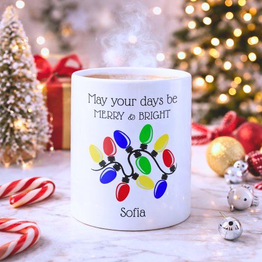 Merry and Bright Signature Kaffeetasse