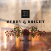 Merry and Bright Since Business Logo Fensteraufkleber (Blatt 2)