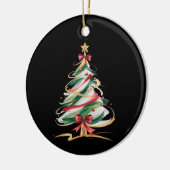 Merry and Bright Trees Christmas Holiday Winter Keramik Ornament (Links)