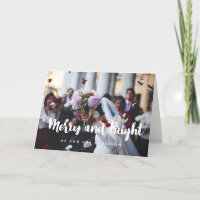 Merry and Bright Trendy Newlywed Foto