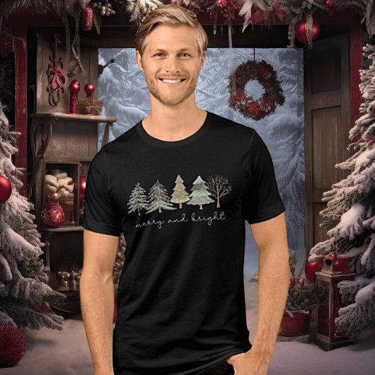 Merry and Bright Unisex Tri-Blend-Shirt Tri-Blend Shirt