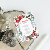 Merry and Bright Watercolor Christmas Botanicals Einladung