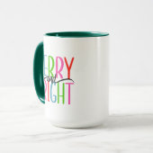 Merry and Bright - Weihnachten Tasse (Vorderseite Links)