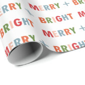 Merry and Bright Wrapping Paper Geschenkpapier (Rolleneckpunkt)