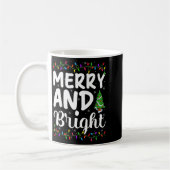 Merry And Bright Xmas Lights Decor Holiday Christm Kaffeetasse (Links)