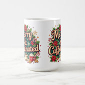 Merry and caffeinated poinsettia kaffeetasse (Mittel)