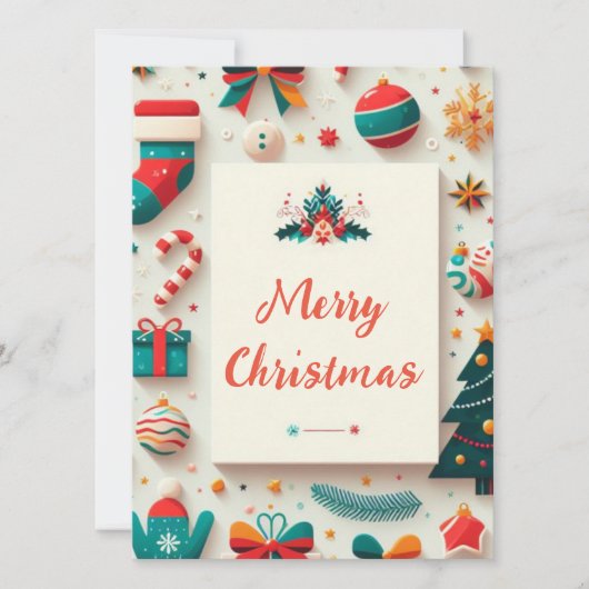 Merry and colorful Christmas card! Karte (Vorderseite)