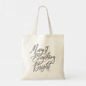Merry and Everything Bright Christmas Tragetasche (Rückseite)