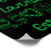 Merry And Married Est 2025 Christmas Couples Match Poster (Ecke)