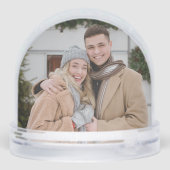 Merry and Married Newlywed Gift Holiday Schneekugeln (Rückseite)