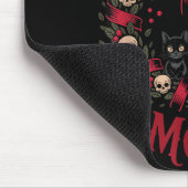 Merry And Morbid Christmas Funny Cute Cats Goth Cr Mousepad (Ecke)