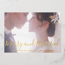 Merry and Verheiratet Newlywed Elegant