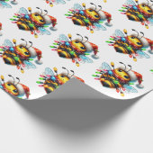 Merry Animal Holiday Shop Geschenkpapier (Ecke)