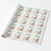 Merry Aussie Christmas Kangaroo Geschenkpapier (Ungerollt)