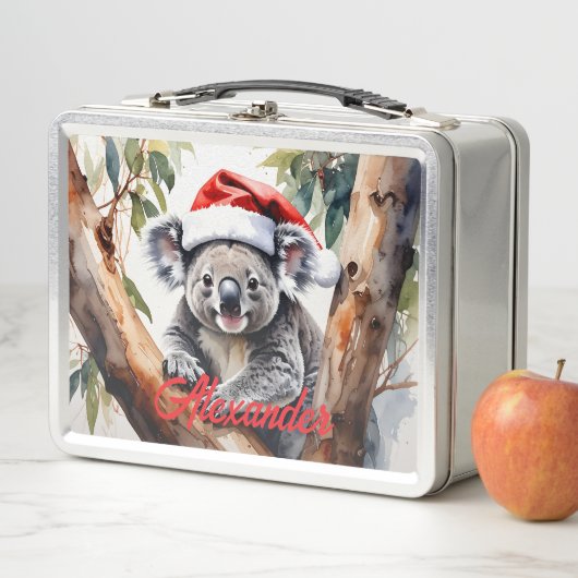 Merry Aussie Christmas Koala Bär Metall Brotdose (Beispiel)