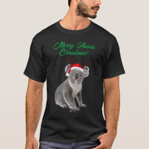 Merry Aussie Christmas Koala Bär T-Shirt